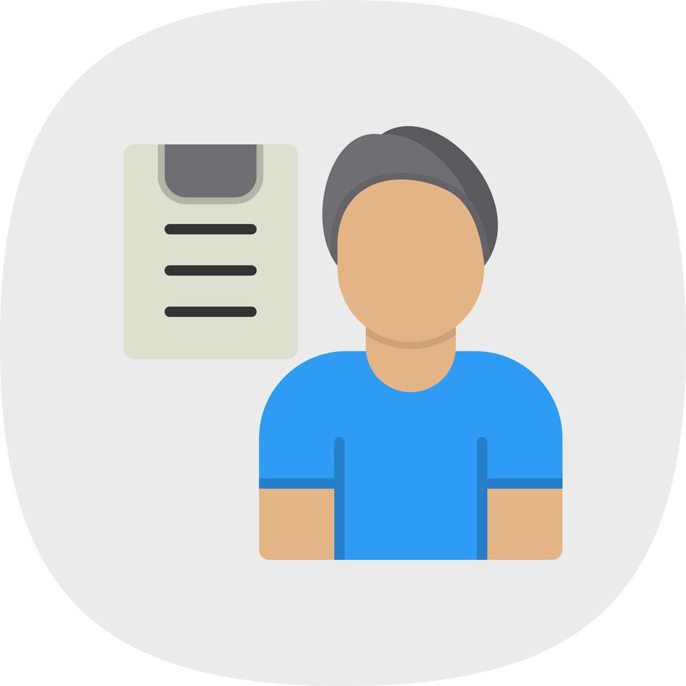 Gym Trainer Vector Icon Design