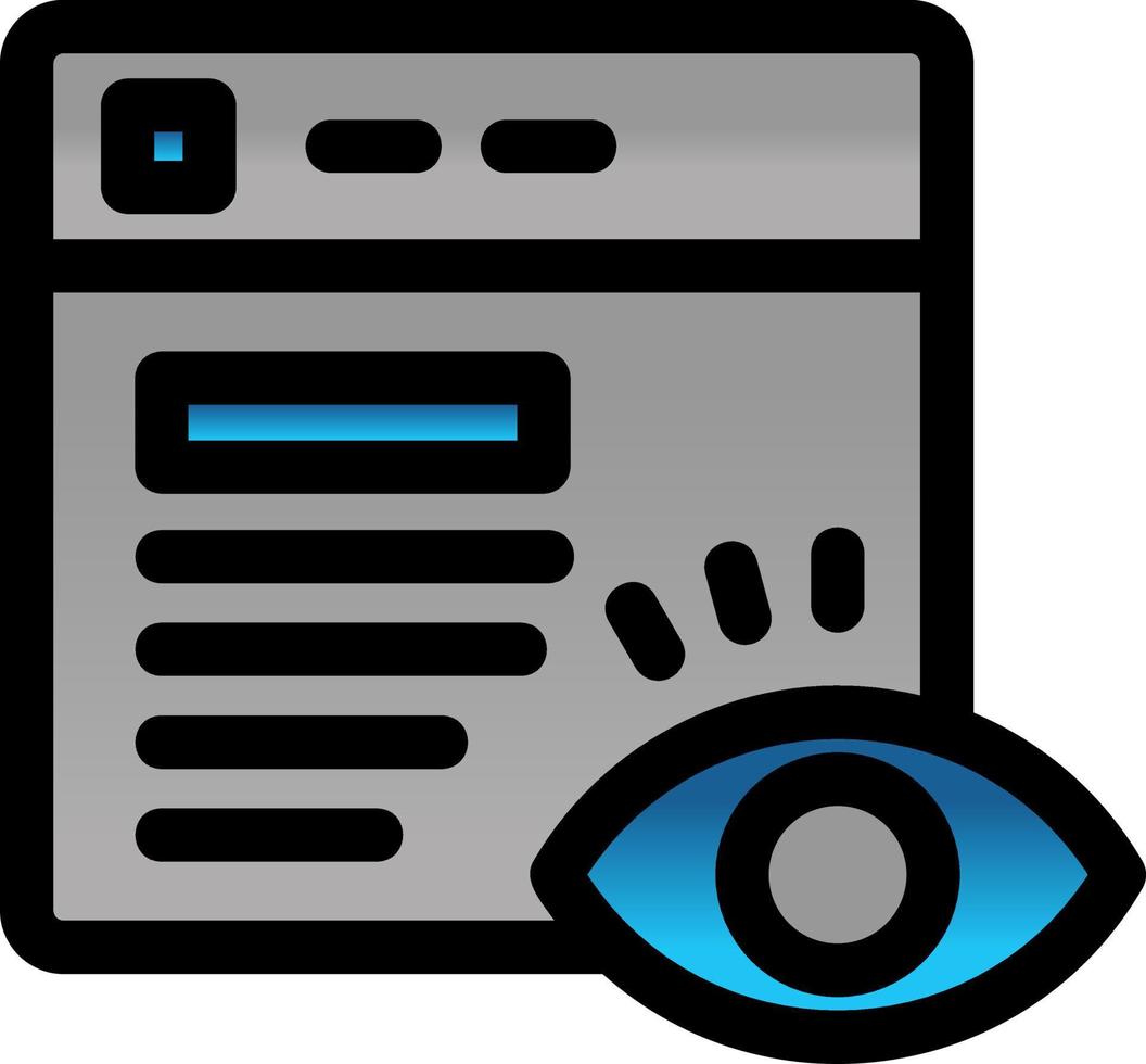 Page Visitors Vector Icon Design