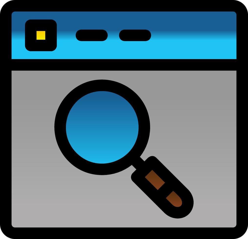 Search Engine Vector Icon Design