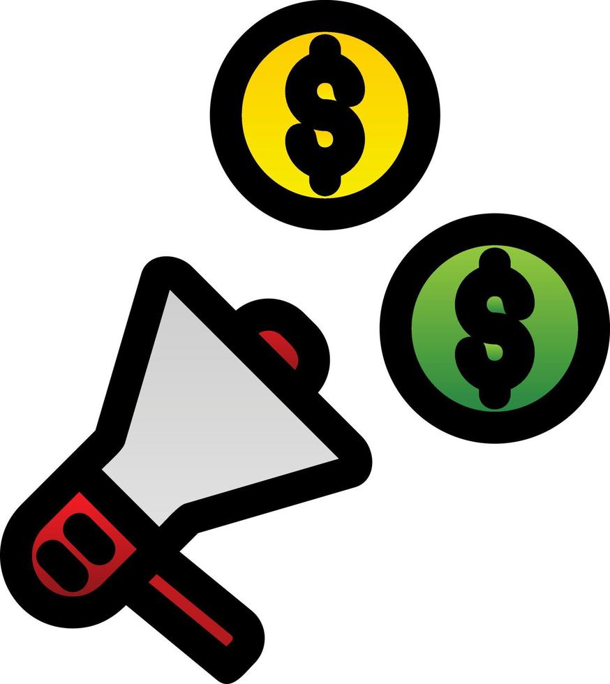 Marketing Budget Vector Icon Design