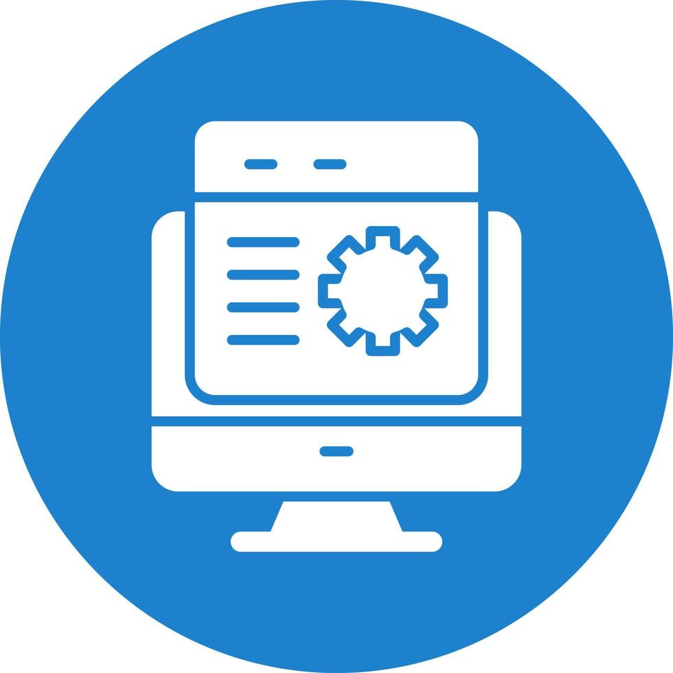 Web Maintenance Vector Icon Design