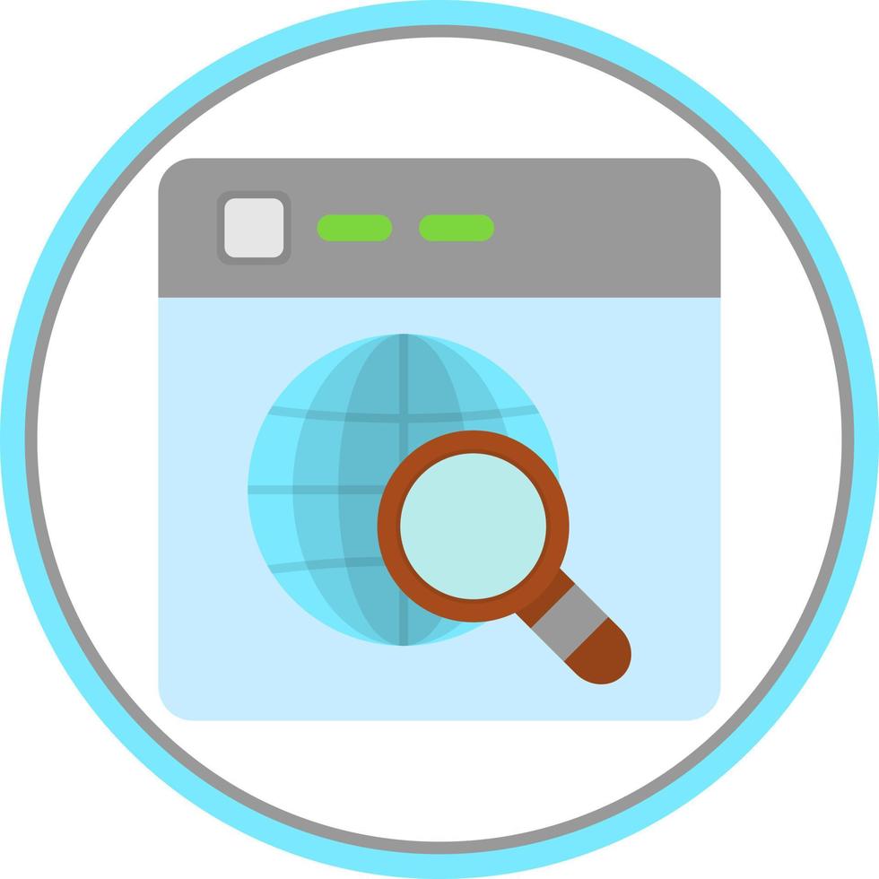 Website Search Vector Icon Design