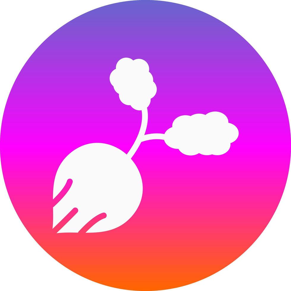 Radish Vector Icon Design