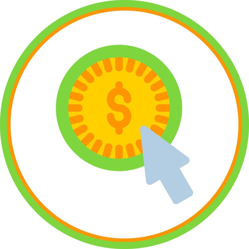 Pay Per Click Vector Icon Design