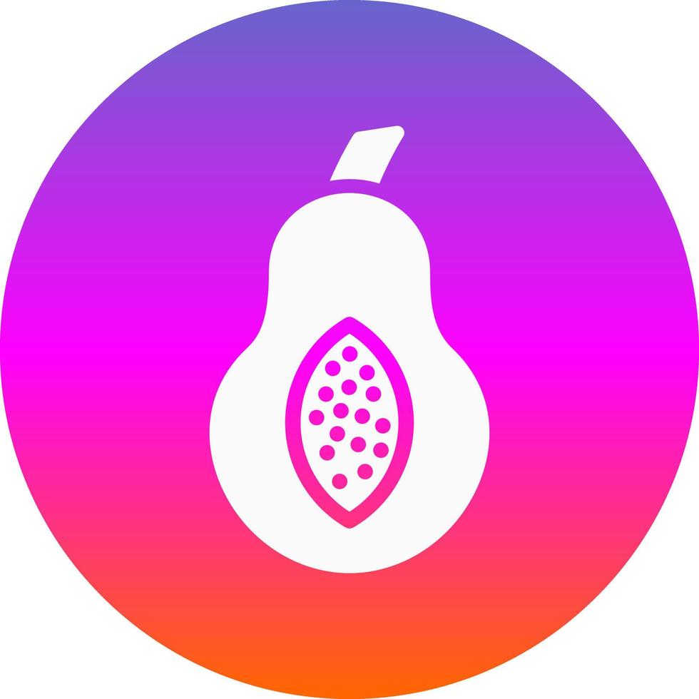 Papaya Vector Icon Design