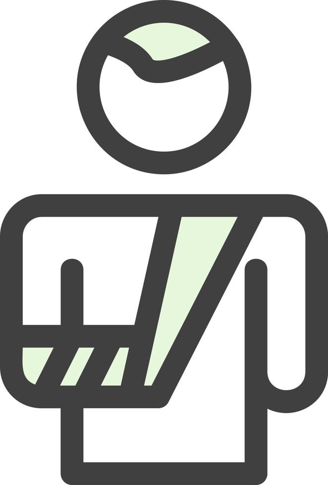Broken Arm Vector Icon Design
