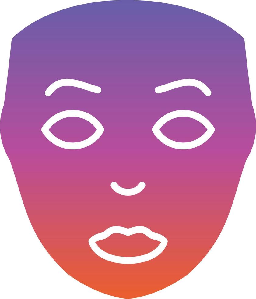 Facial Plastic Surgery Vector Icon Design