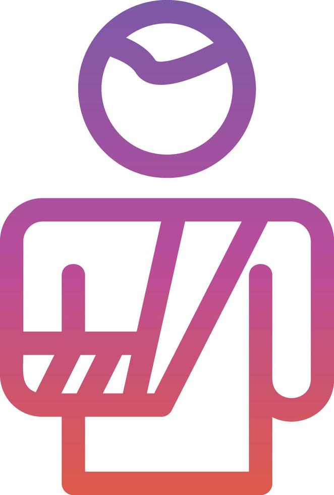 Broken Arm Vector Icon Design