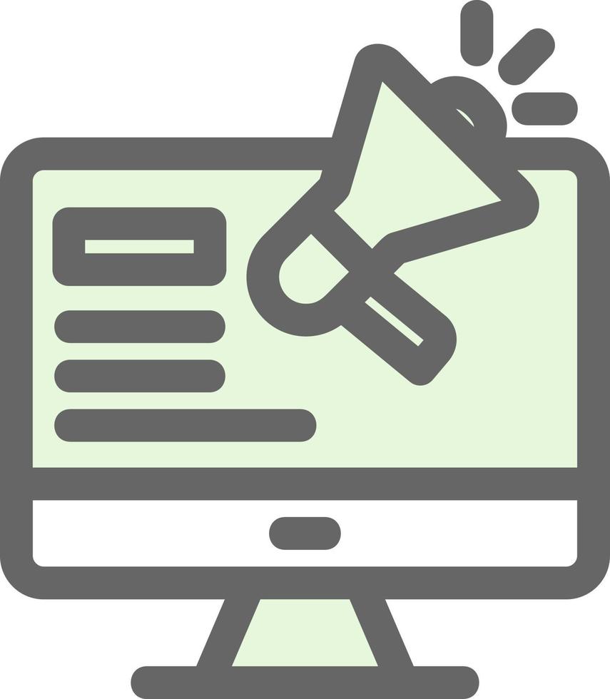 Website Ads Vector Icon Design