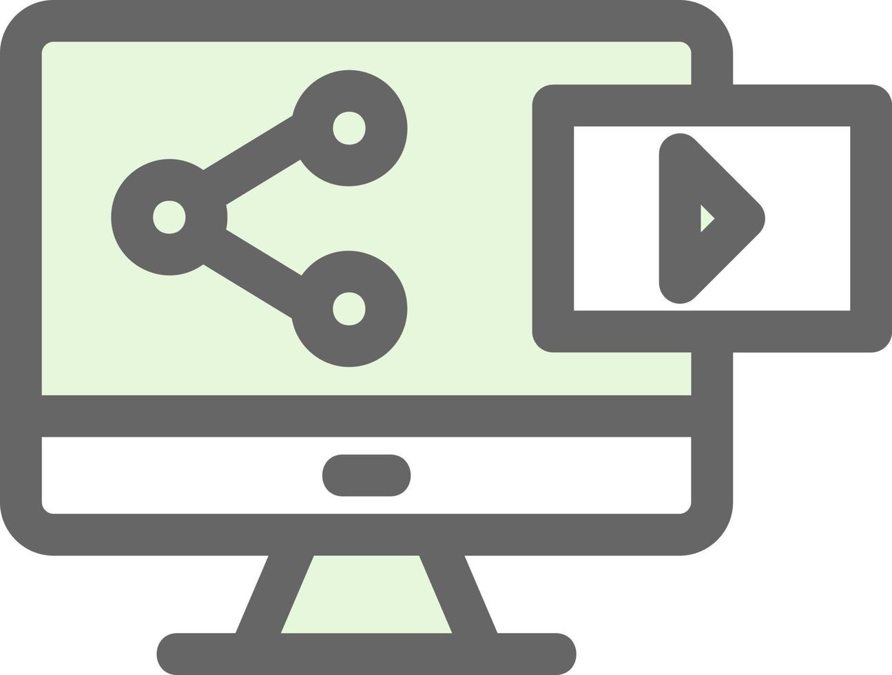 Sharing Content Vector Icon Design