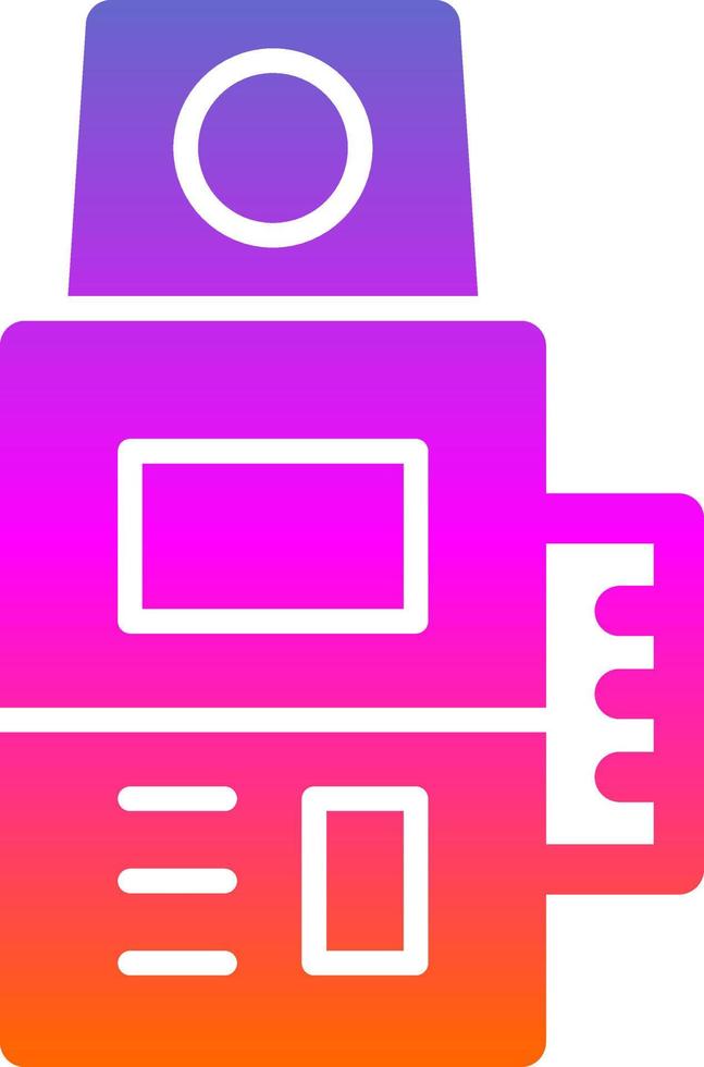 Camera Meter Flat Icon vector