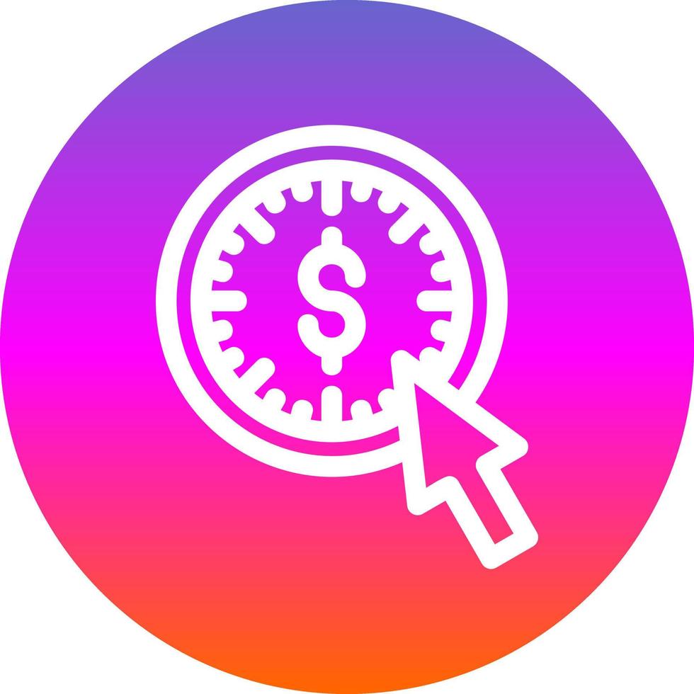 Pay Per Click Vector Icon Design
