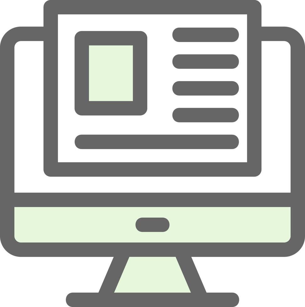 Landing Page Vector Icon Design