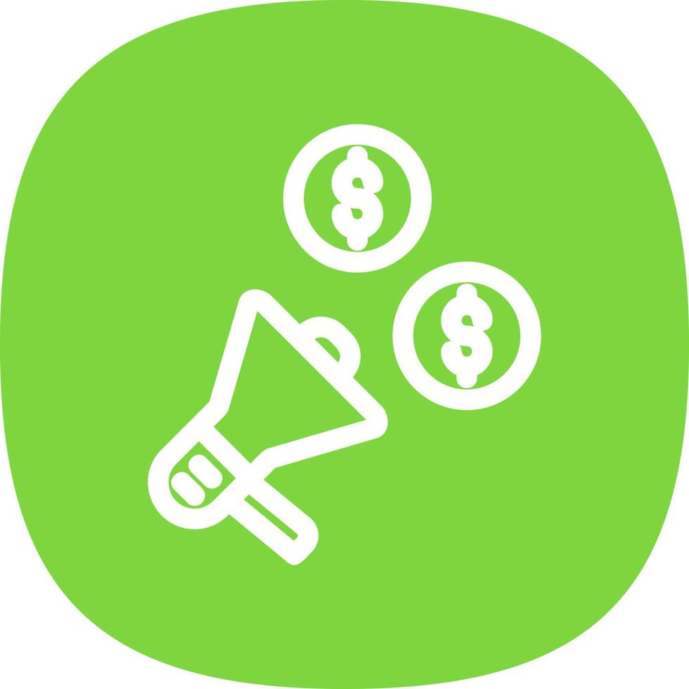 Marketing Budget Vector Icon Design