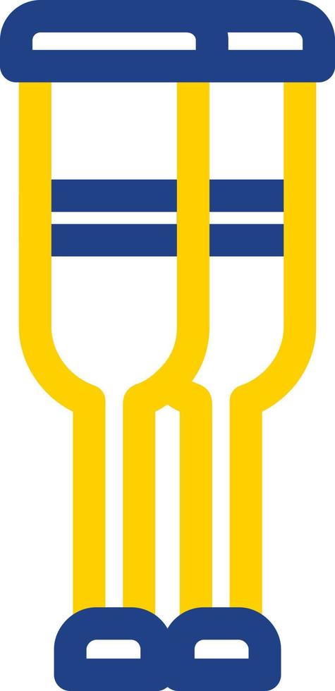 Crutches Vector Icon Design