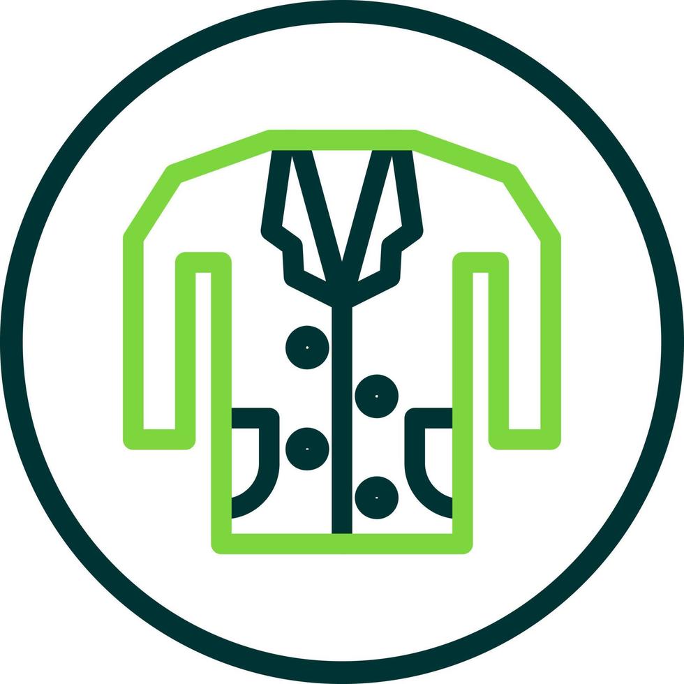 diseño de icono de vector de abrigo médico