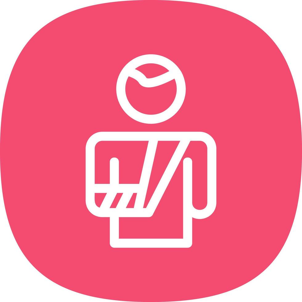 Broken Arm Vector Icon Design