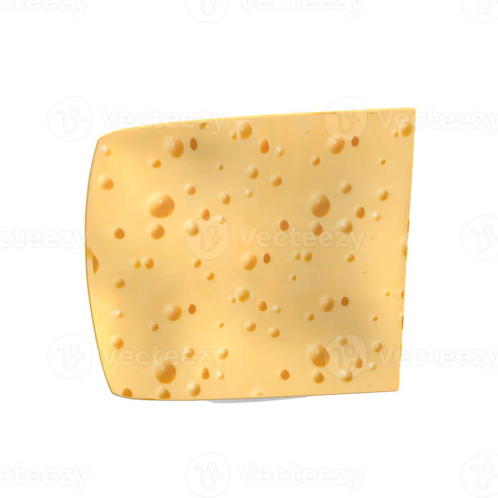 rendu 3d de la nourriture au fromage png