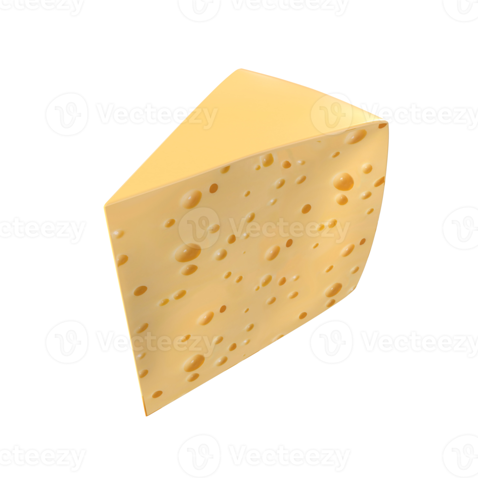 rendu 3d de la nourriture au fromage png