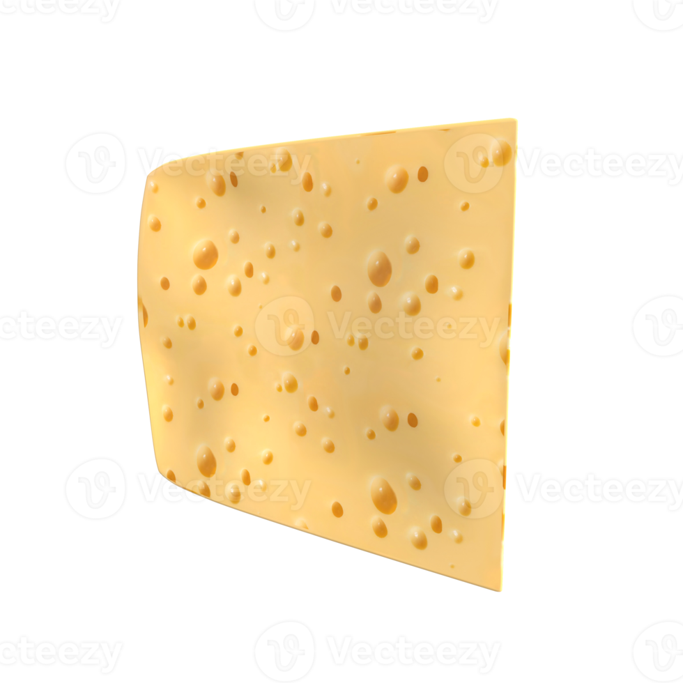 3d interpretazione di formaggio cibo png