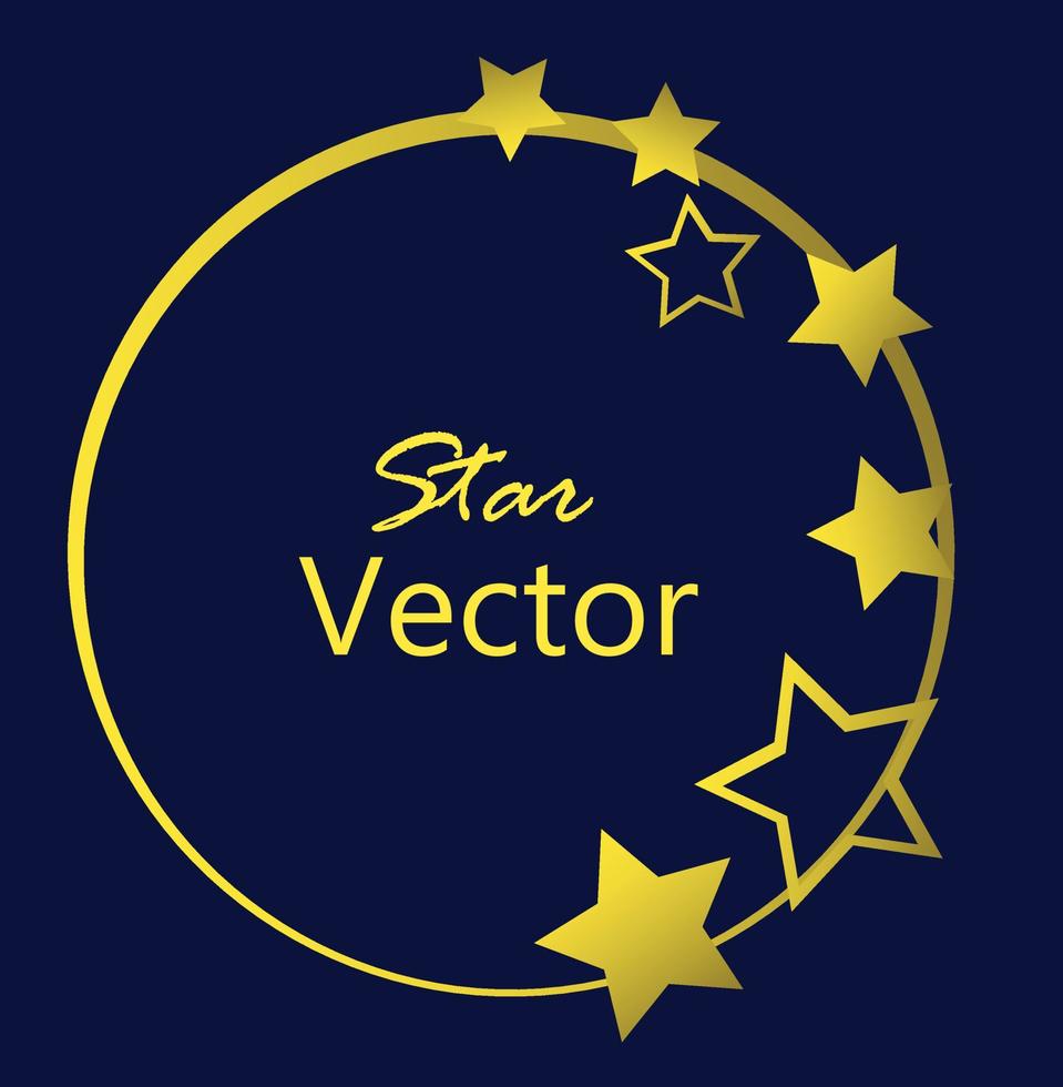 fondo de estrellas con fondo de noche vector