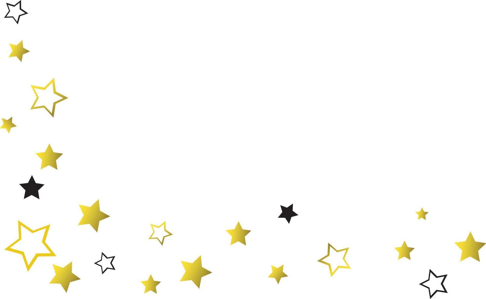 frame with golden star isolated vector