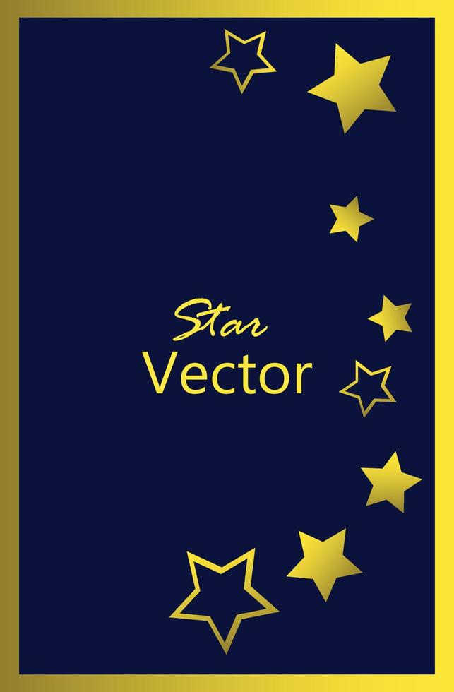 cartel estrellas fondo vector