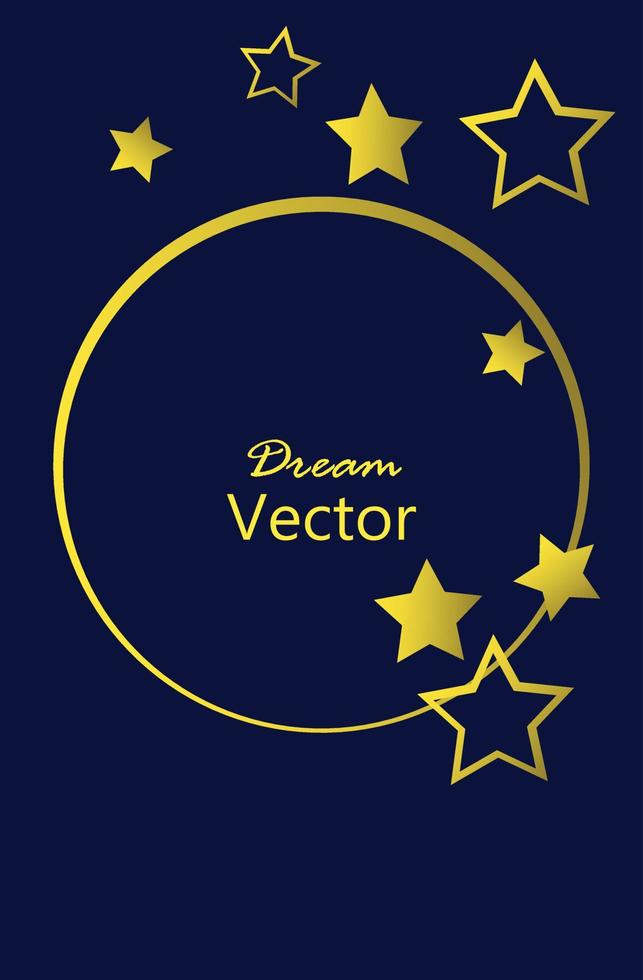 cartel estrellas fondo vector