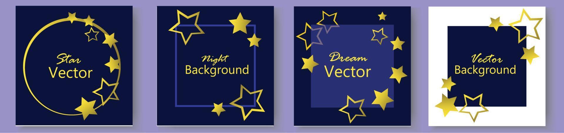 Stars Background with night background vector