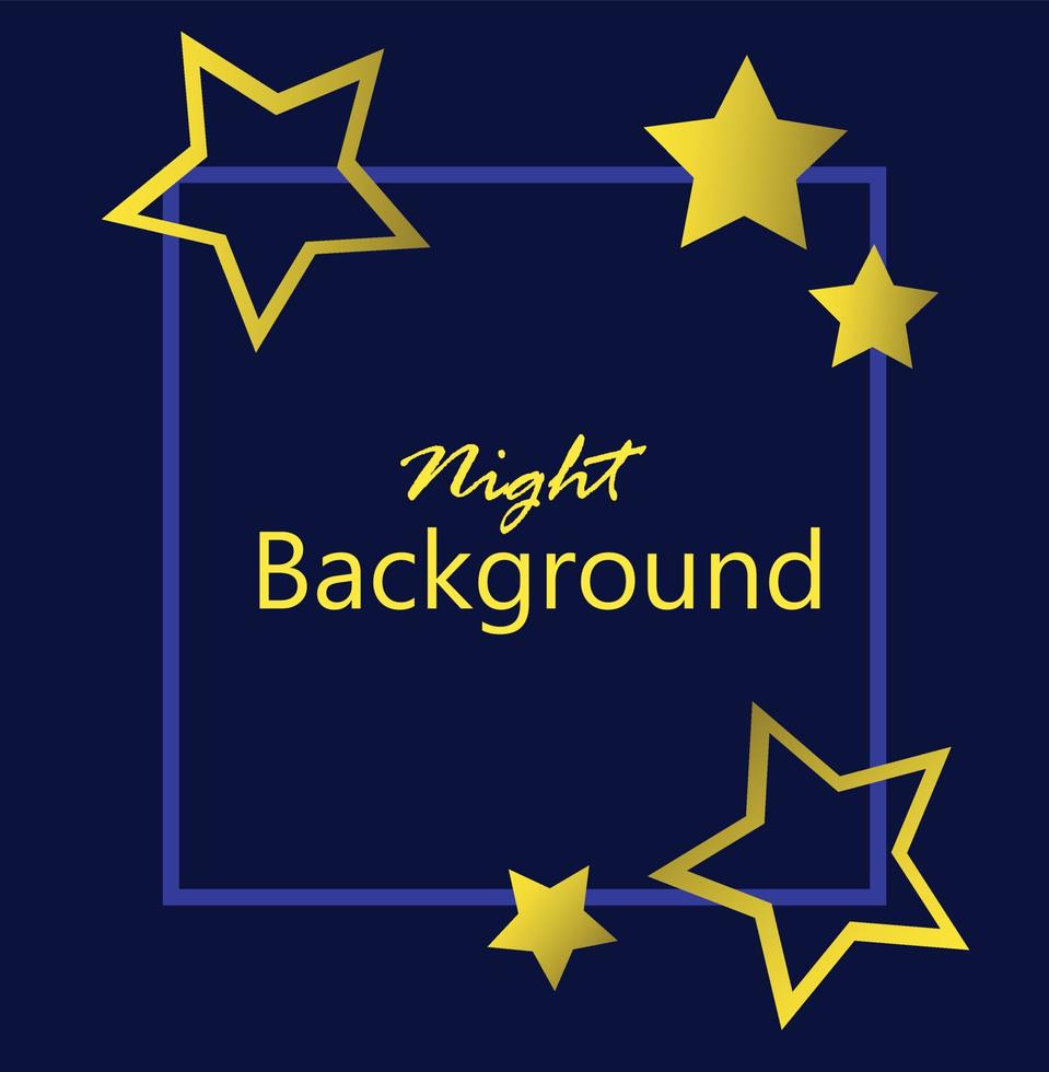 Stars Background with night background vector