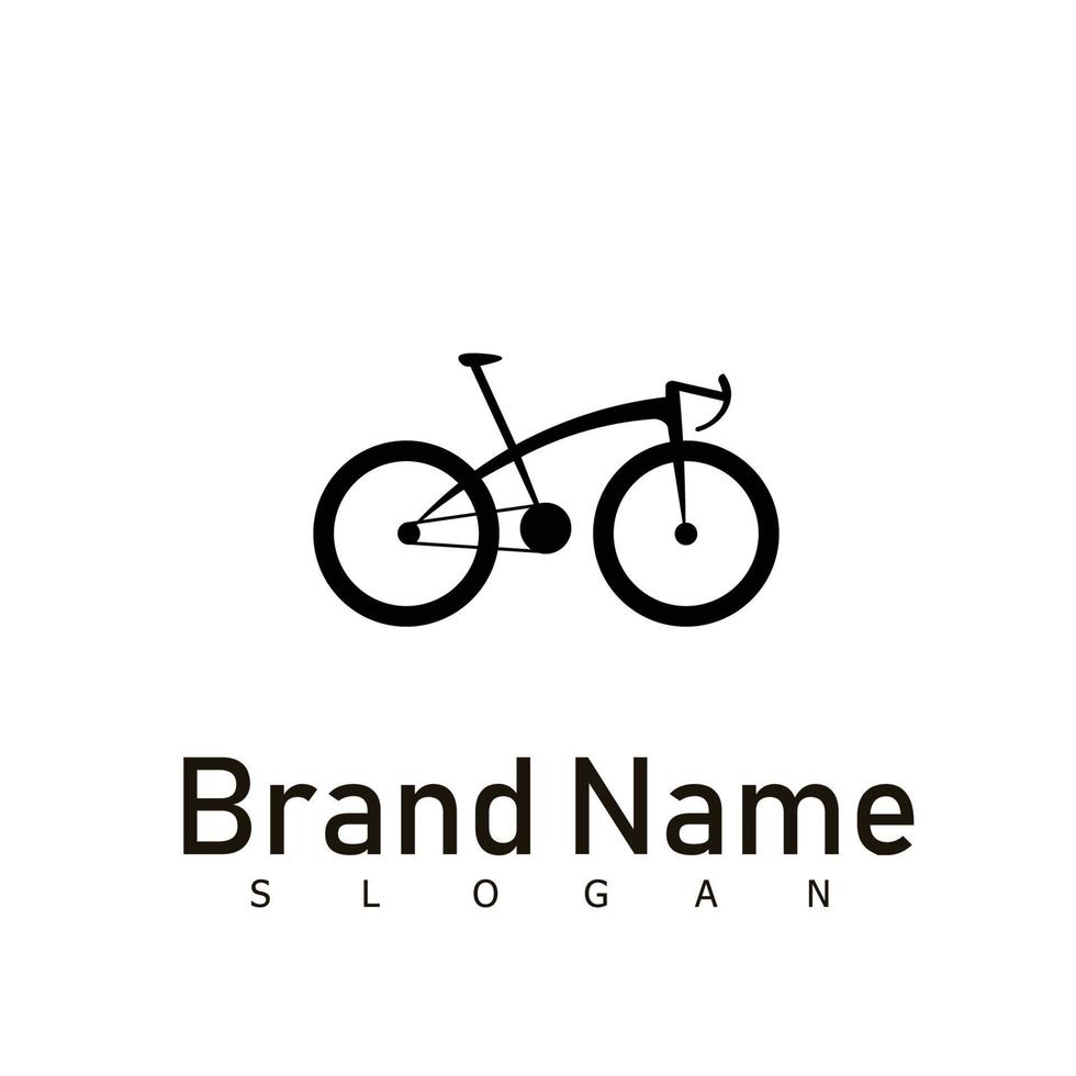 bike ride bicycle logo speed vector