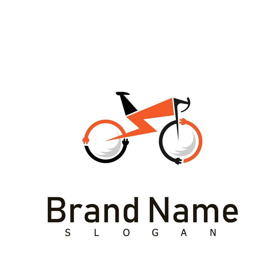 bike ride bicycle logo speed vector