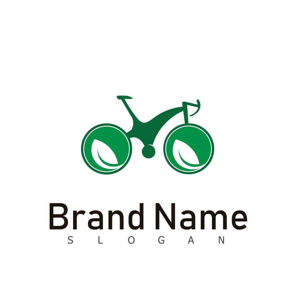 bike ride bicycle logo speed vector
