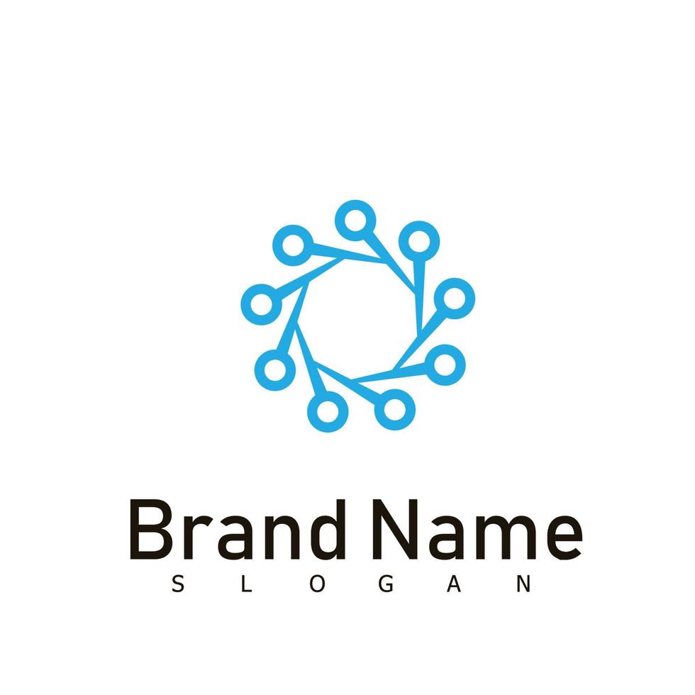 technology tech logo design symbol vector