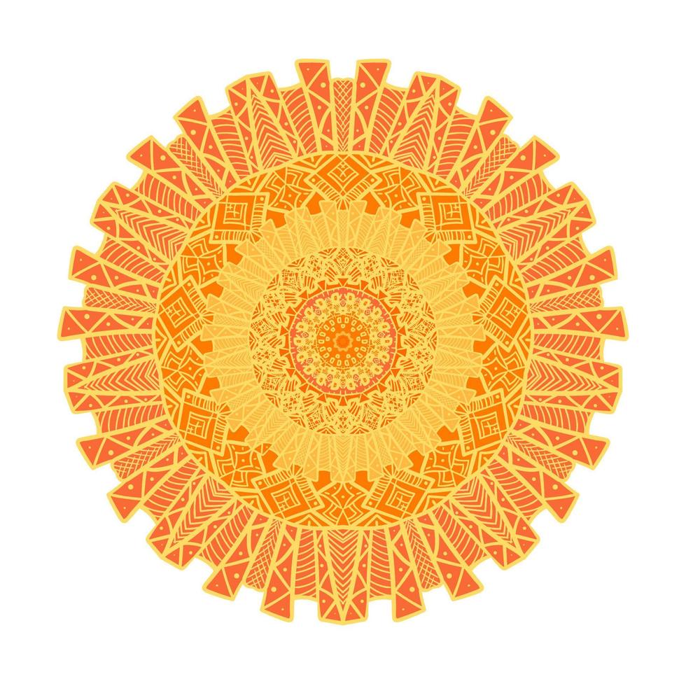 Mandala Line Template vector