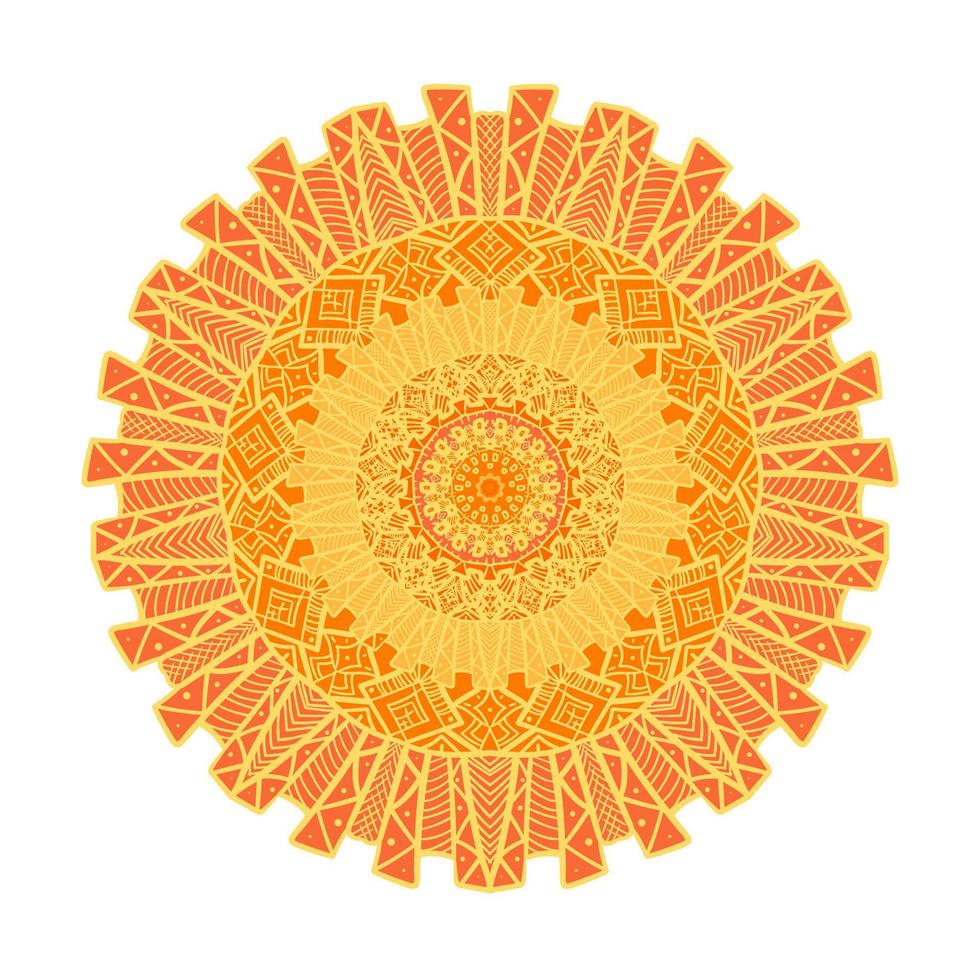 Mandala Line Template vector