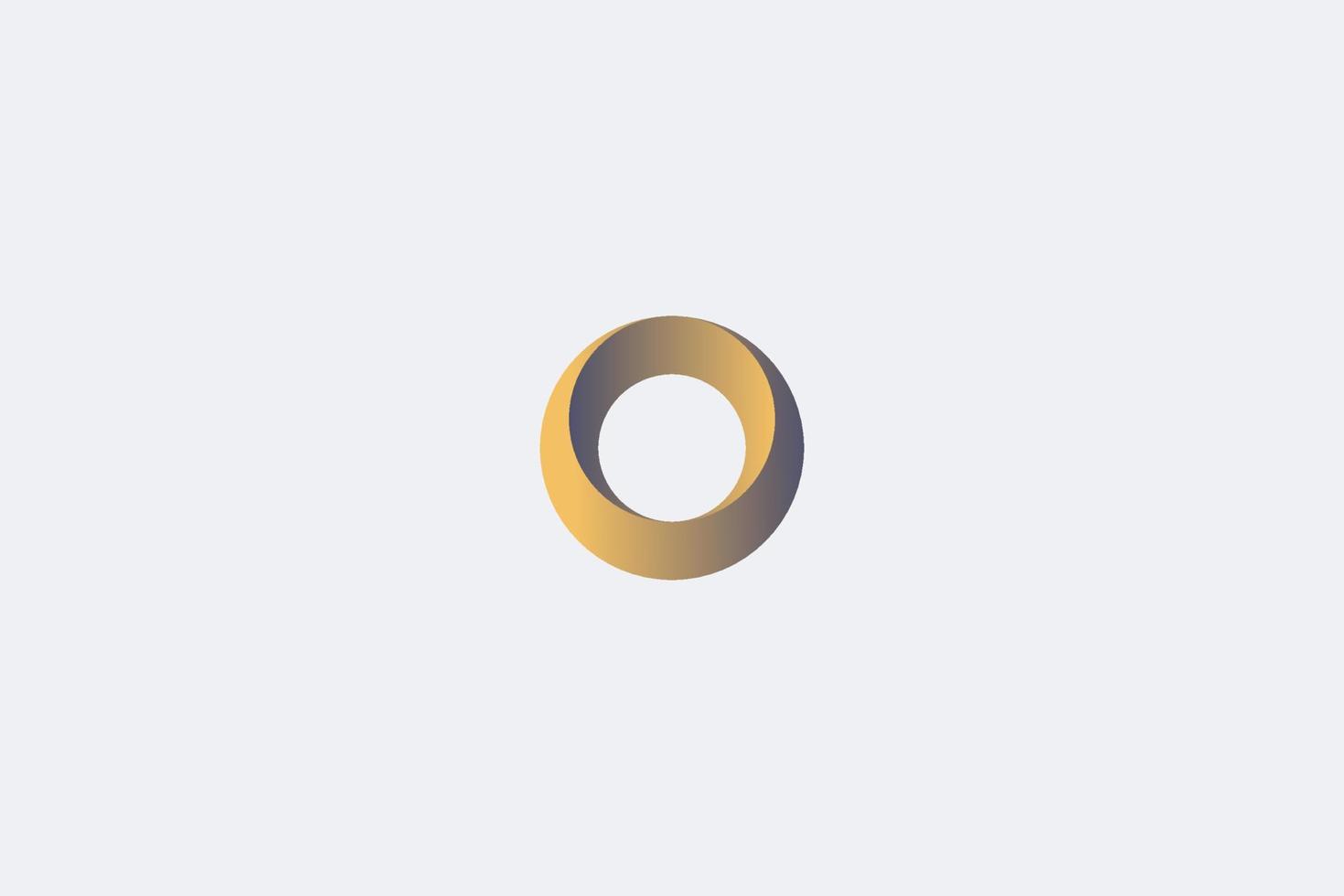 Free vector letter o colorful logo