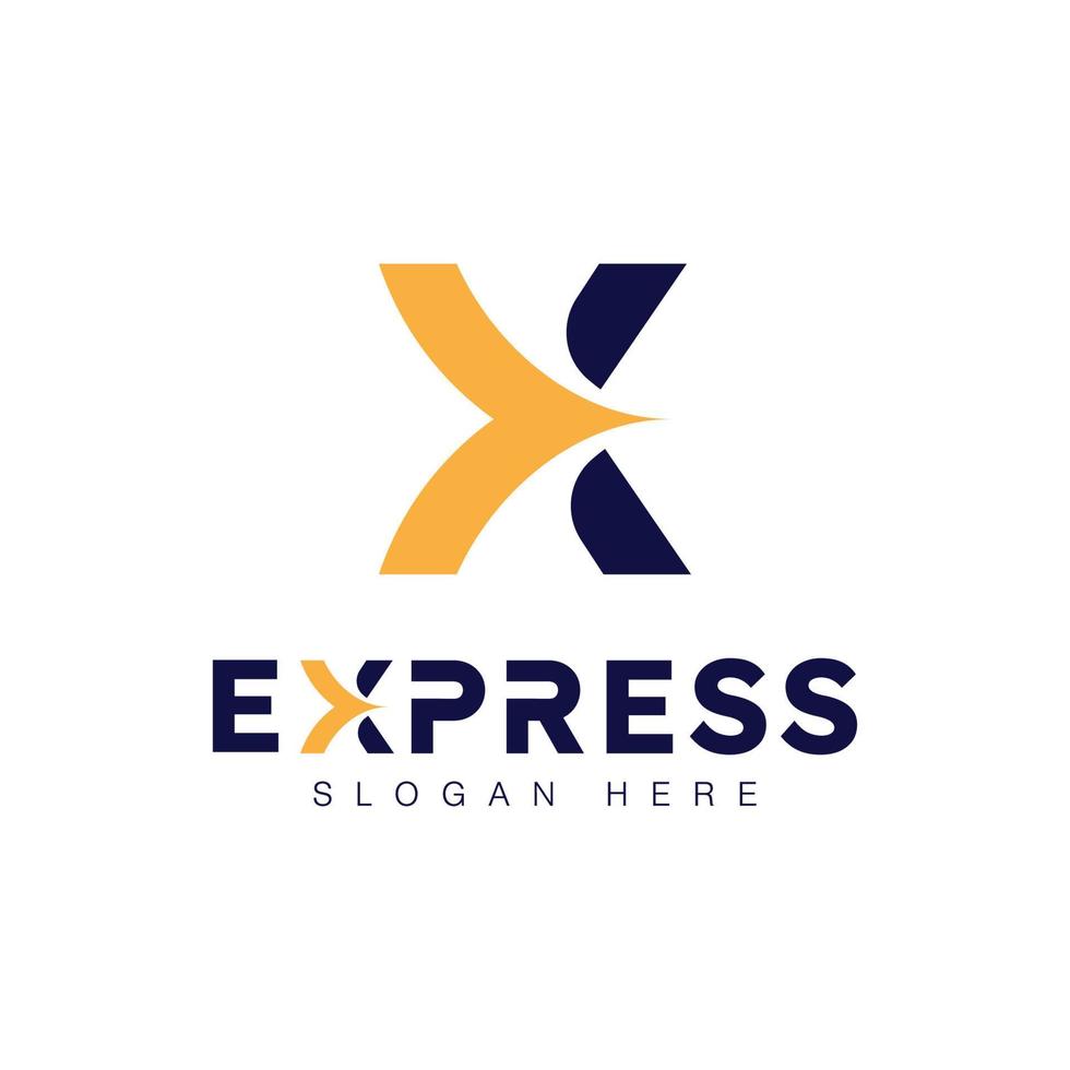 Express logo Vector icon design illustration Template