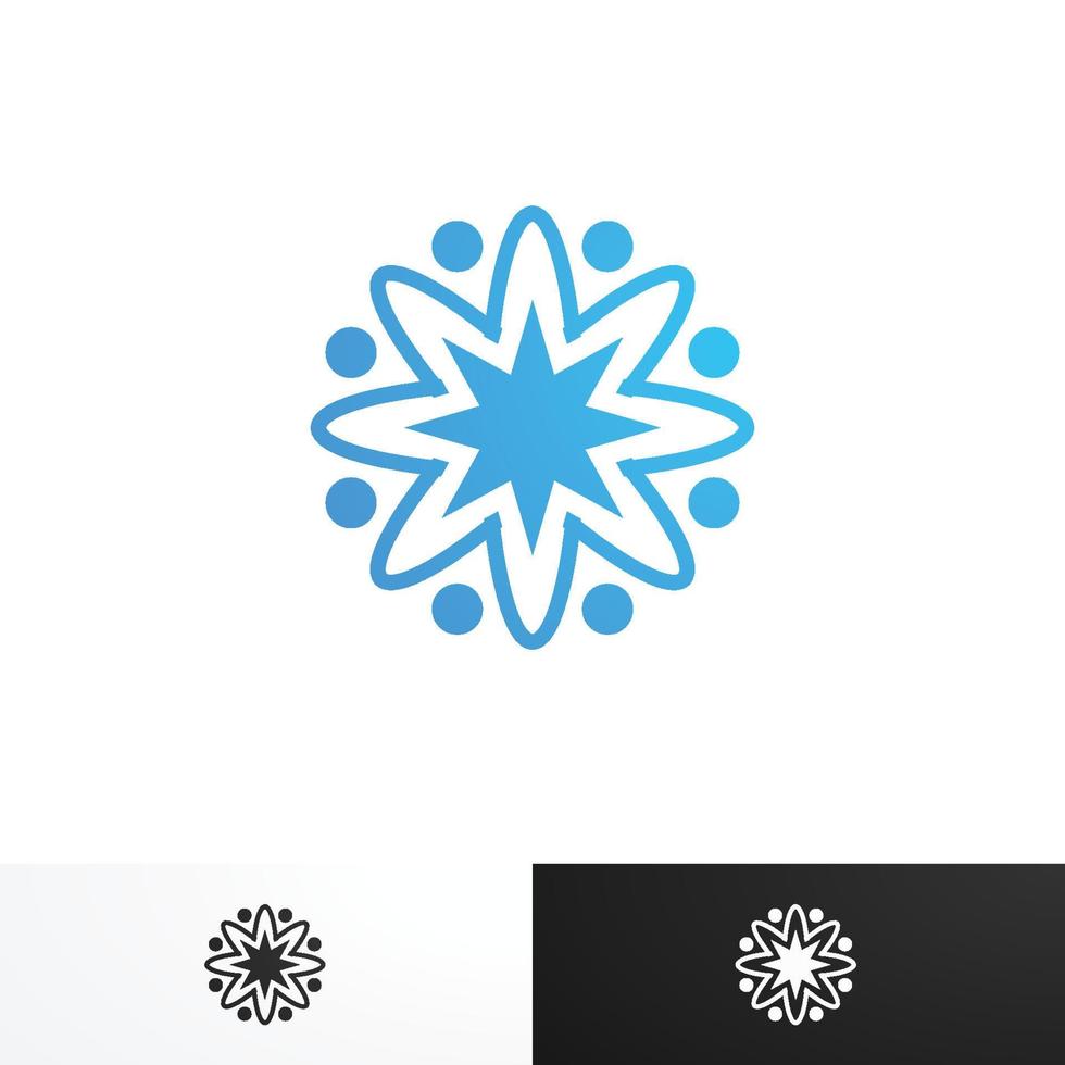 clean and modern association Logo template vector