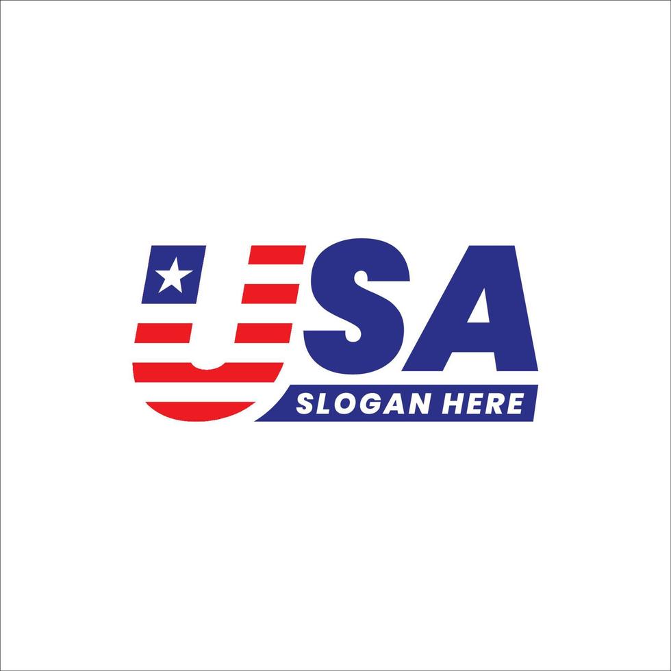 Made in the USA logo, labels and badges vector set on white background