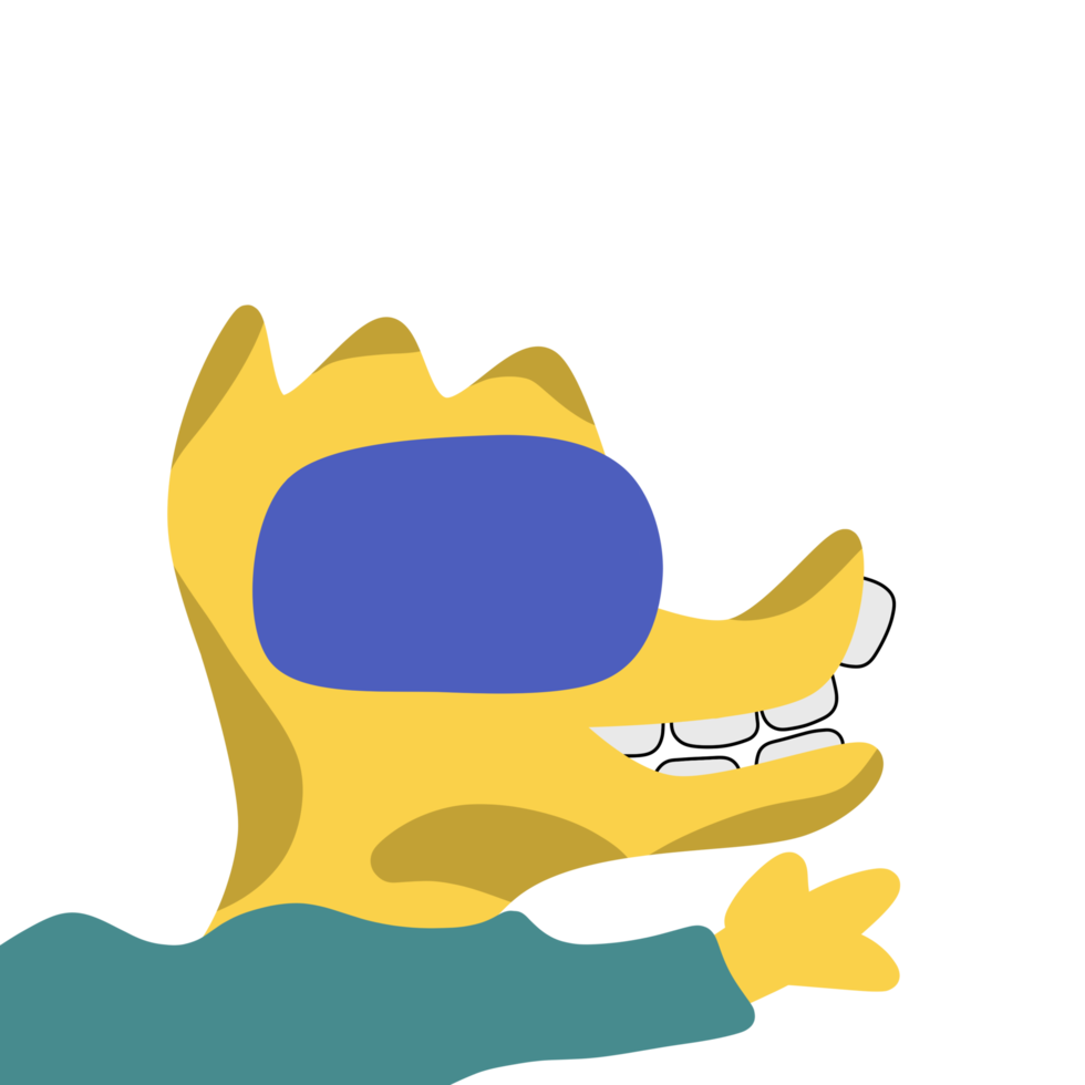 Character Cartoon Cute Doodle Monster Expression png