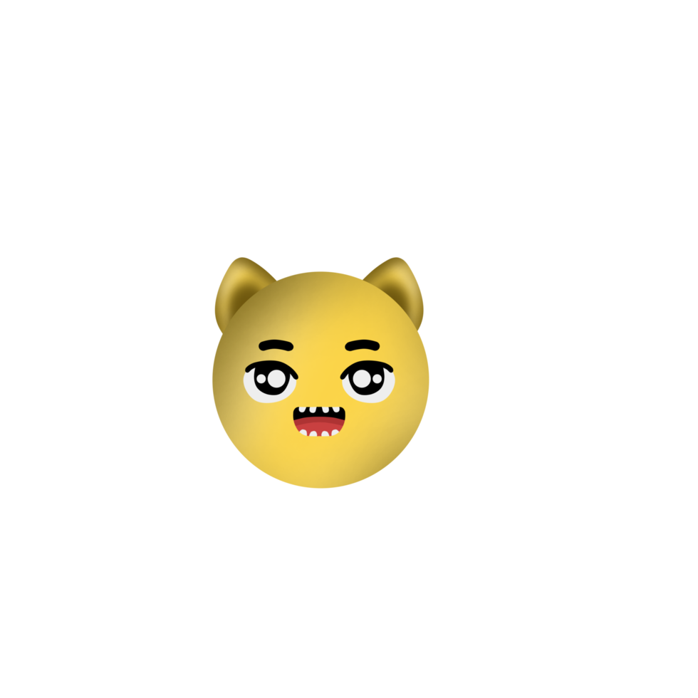 personaggio cartone animato carino scarabocchio mostro espressione png