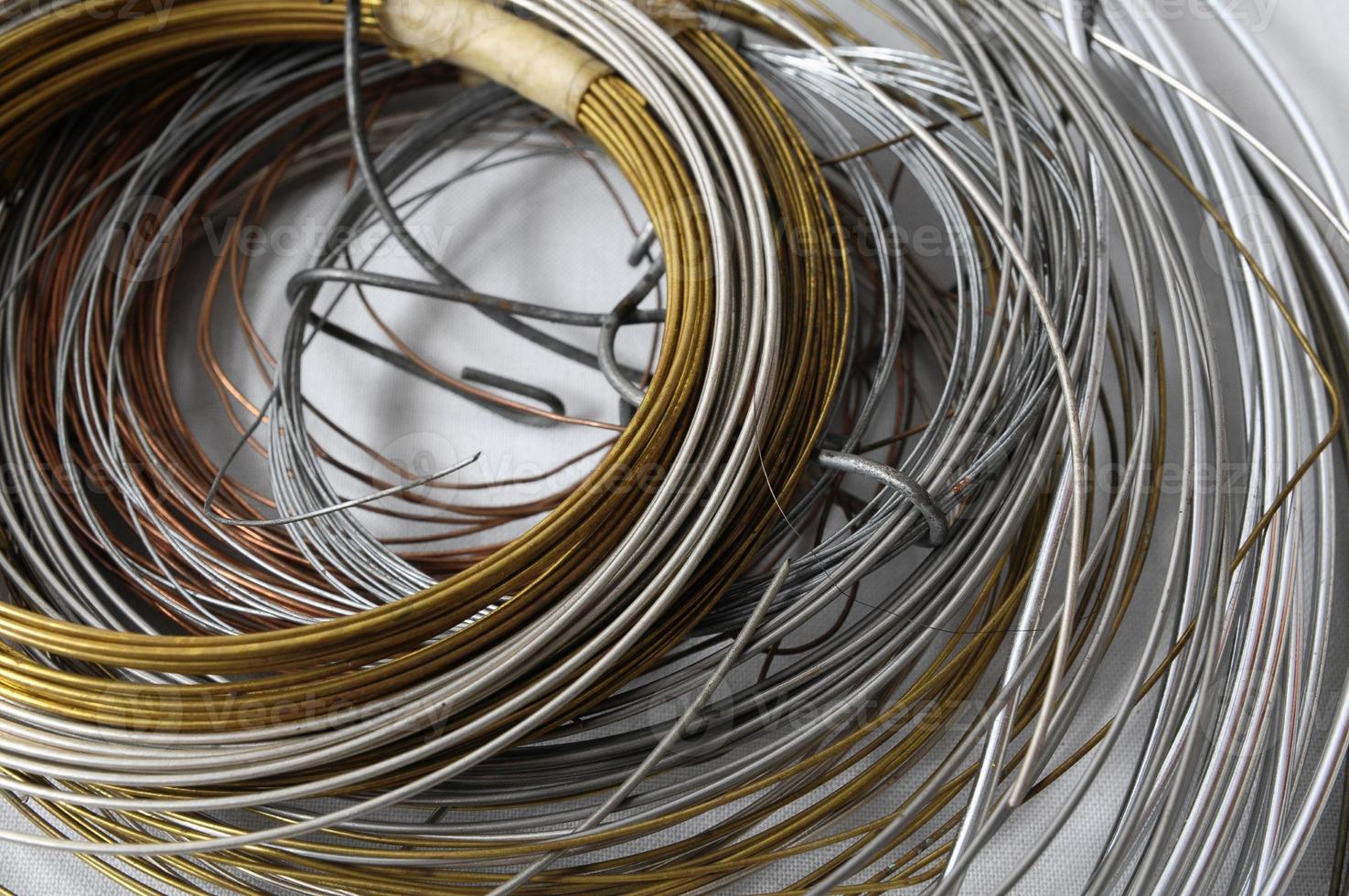 Lot of Different Metal Wire photo