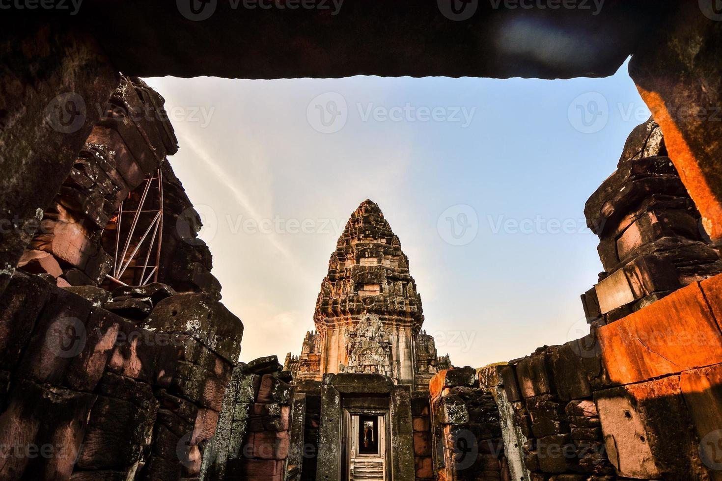 Ancient Buddhist temple in East Asia photo