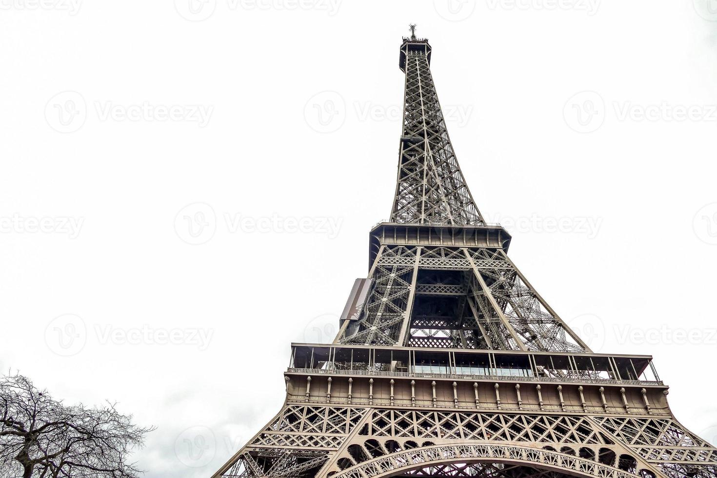 La torre Eiffel en París, Francia foto