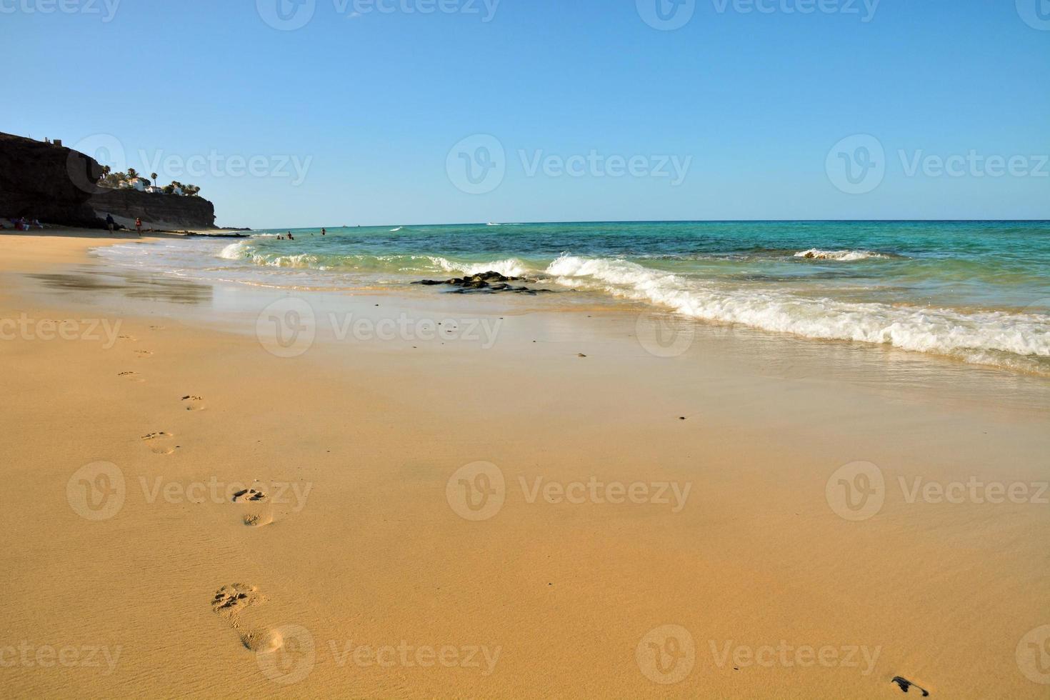Abandoned sandy beach photo