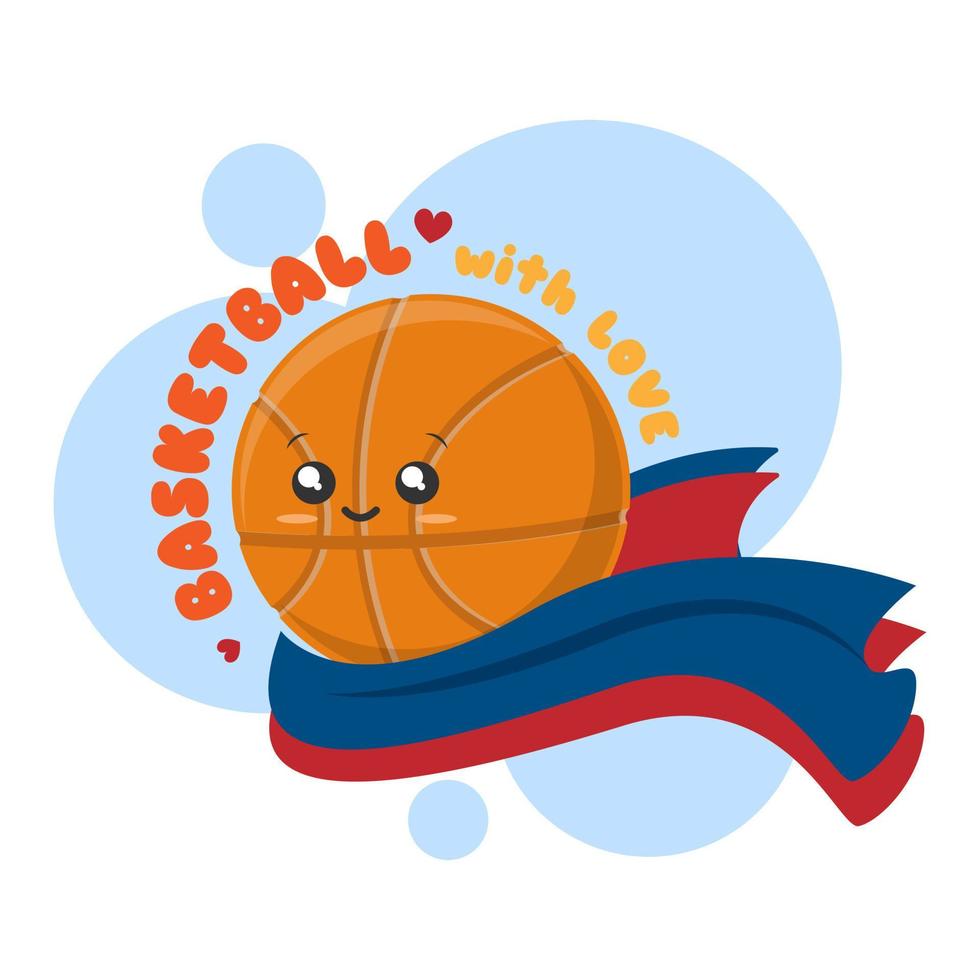 Loves basketball logo vector