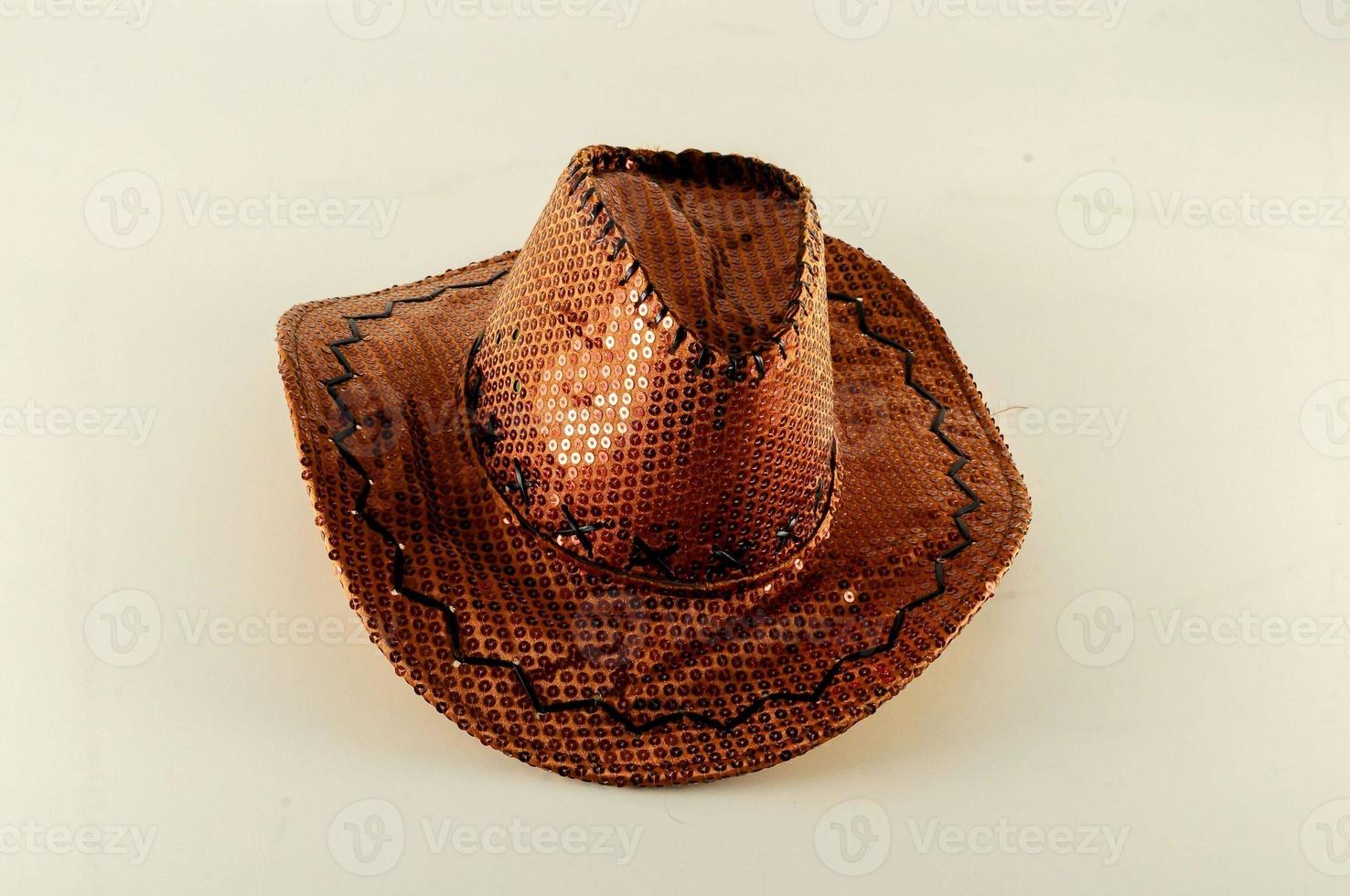 Cowboy hat on white background photo