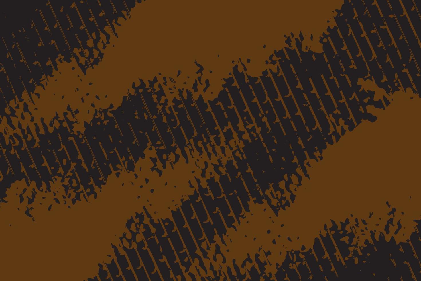 Brown and black diagonal stripe line texture with distressed grunge detailed background vector