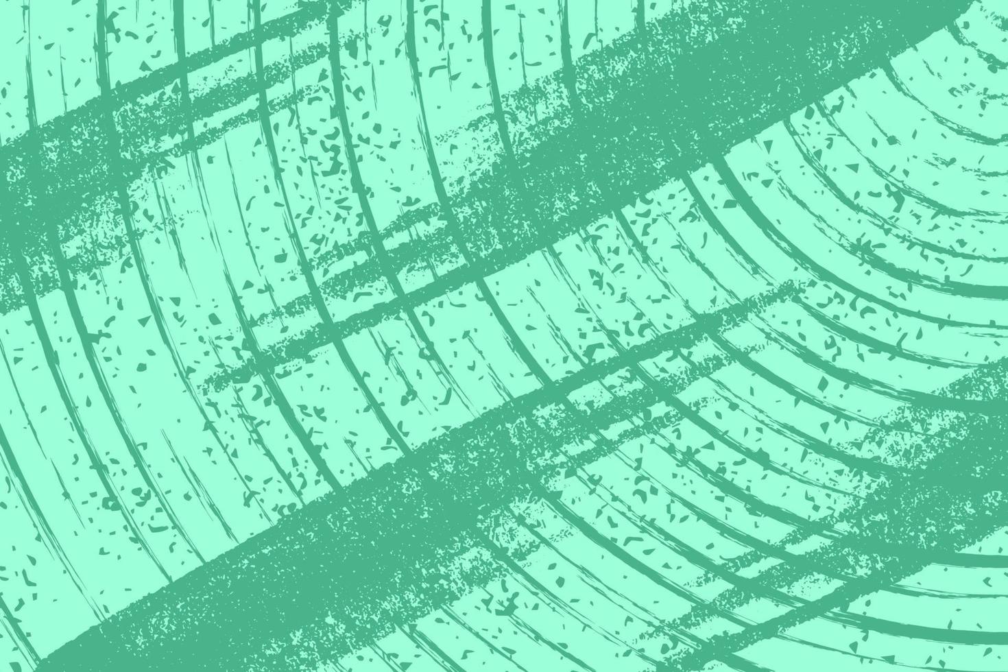 Textura de línea de rayas redondas de color verde pastel con fondo detallado grunge angustiado vector